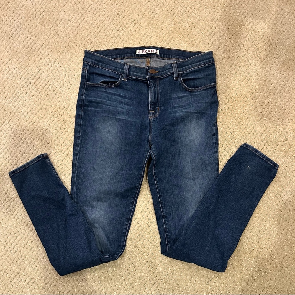 J Brand Women's Dark Blue Super Skinny Jeans Size 31